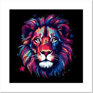 Patriotic Lion Posters and Art